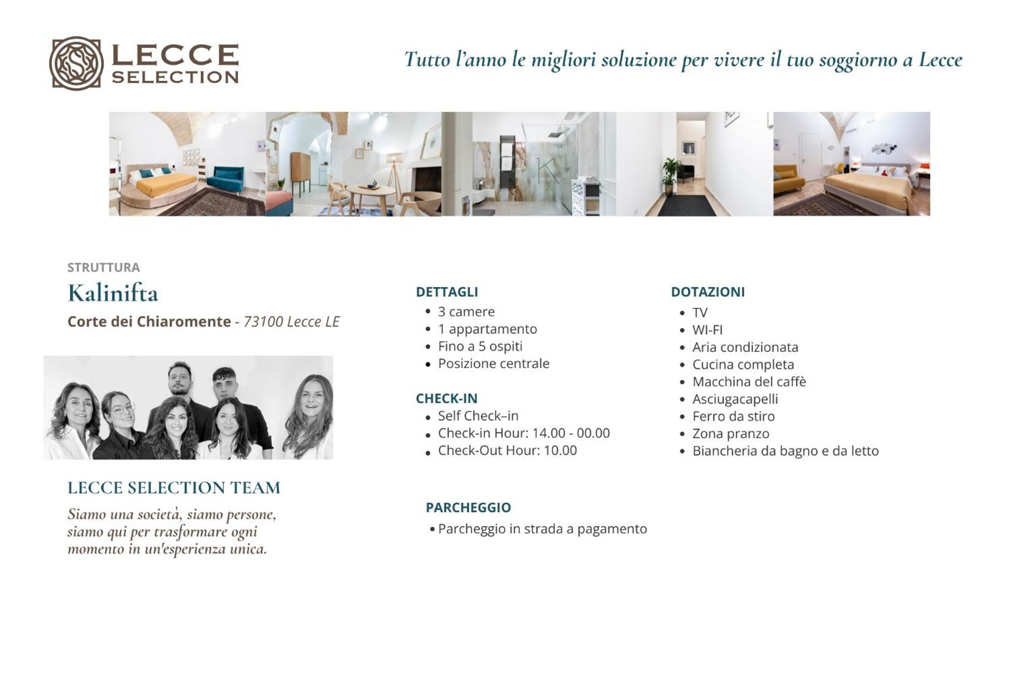 Bed and Breakfast Kalinifta - Lecce Selection Zewnętrze zdjęcie